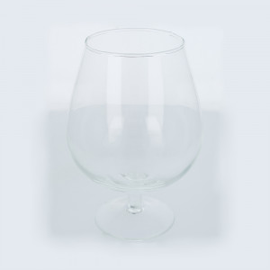 2075 Заготовка для декорирования Ваза-бокал на ножке "Бренди" 1л стекло d 11.5 см х 17 см Эвис