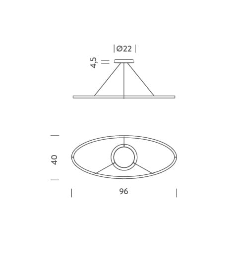 Экструдированный алюминиевый светодиодный подвесной светильник NEMO эллипс ARCH-00125910 - Вид №4