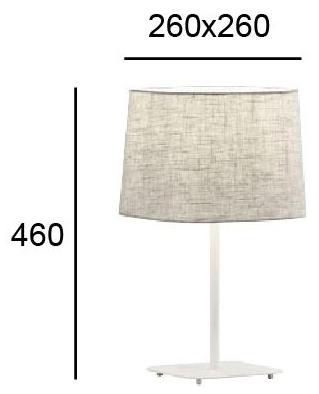 Terzo Light Настольная лампа из стали и пвх Hendrix V4174700 - Вид №1