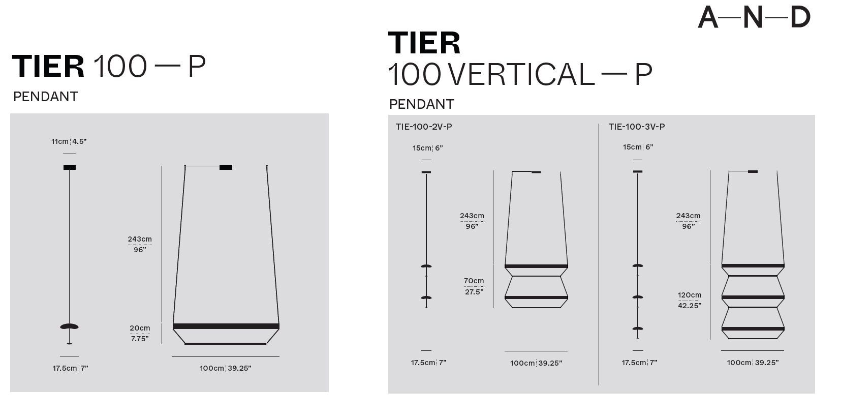 Анодированный алюминиевый подвесной светильник A-N-D Tier ARCH-00009990 - Вид №6