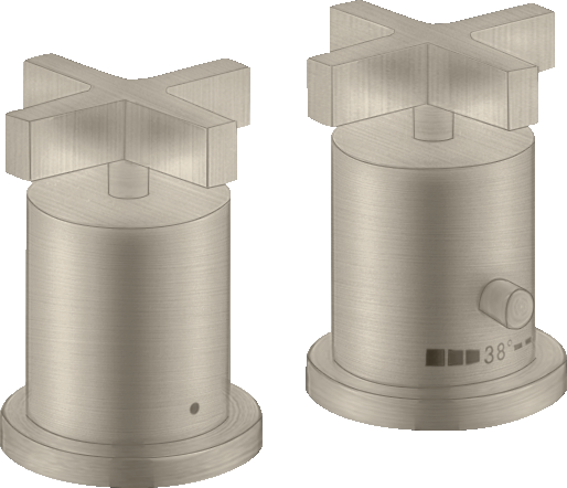 39480820 Термостатический смеситель на край ванны на 2 отверстия с поперечными ручками AXOR CITTERIO