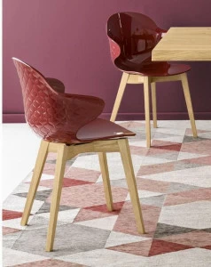 Calligaris Стул из поликарбоната с подлокотниками