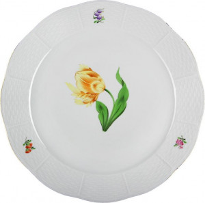 53497 Herend Тарелка закусочная 21см "Китти" (желтая) Фарфор