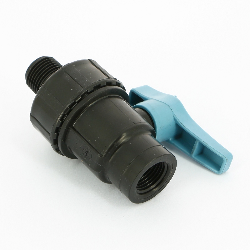 Кран обжим-Н Unidelta 20 х 1/2" для труб ПНД полипропилен PP-B 1072020002001 - Вид №1