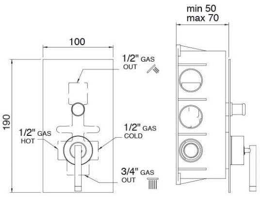 Rubinetterie Treemme Archè  0249  - Вид №1