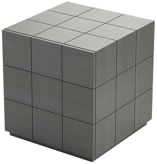 Laskasas Квадратная тумбочка из дерева с ящиками Charlotte sun-id-1370546 - Вид №2