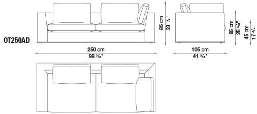 Maxalto Диван из ткани Otium sun-id-1372446 - Вид №25