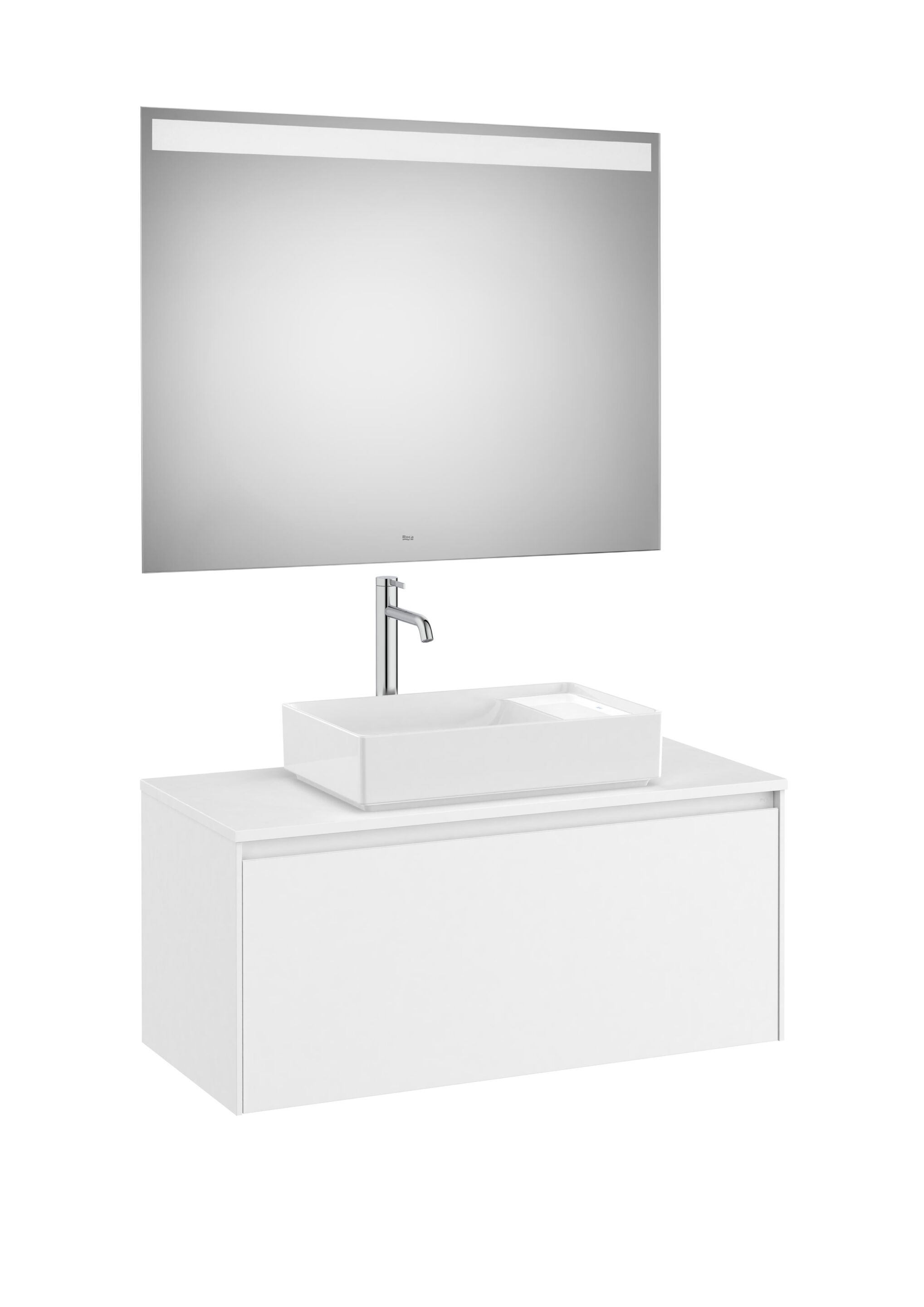 Деревянный одиночный умывальник с зеркалом Roca Ona ARCH-00036665 - Вид №4