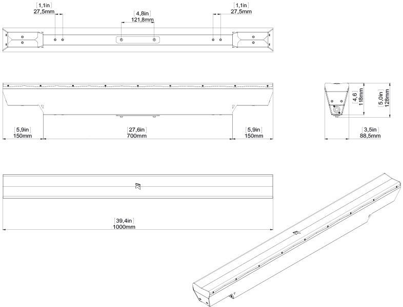 K-array Пассивный акустический диффузор Python Kp102 - Вид №6