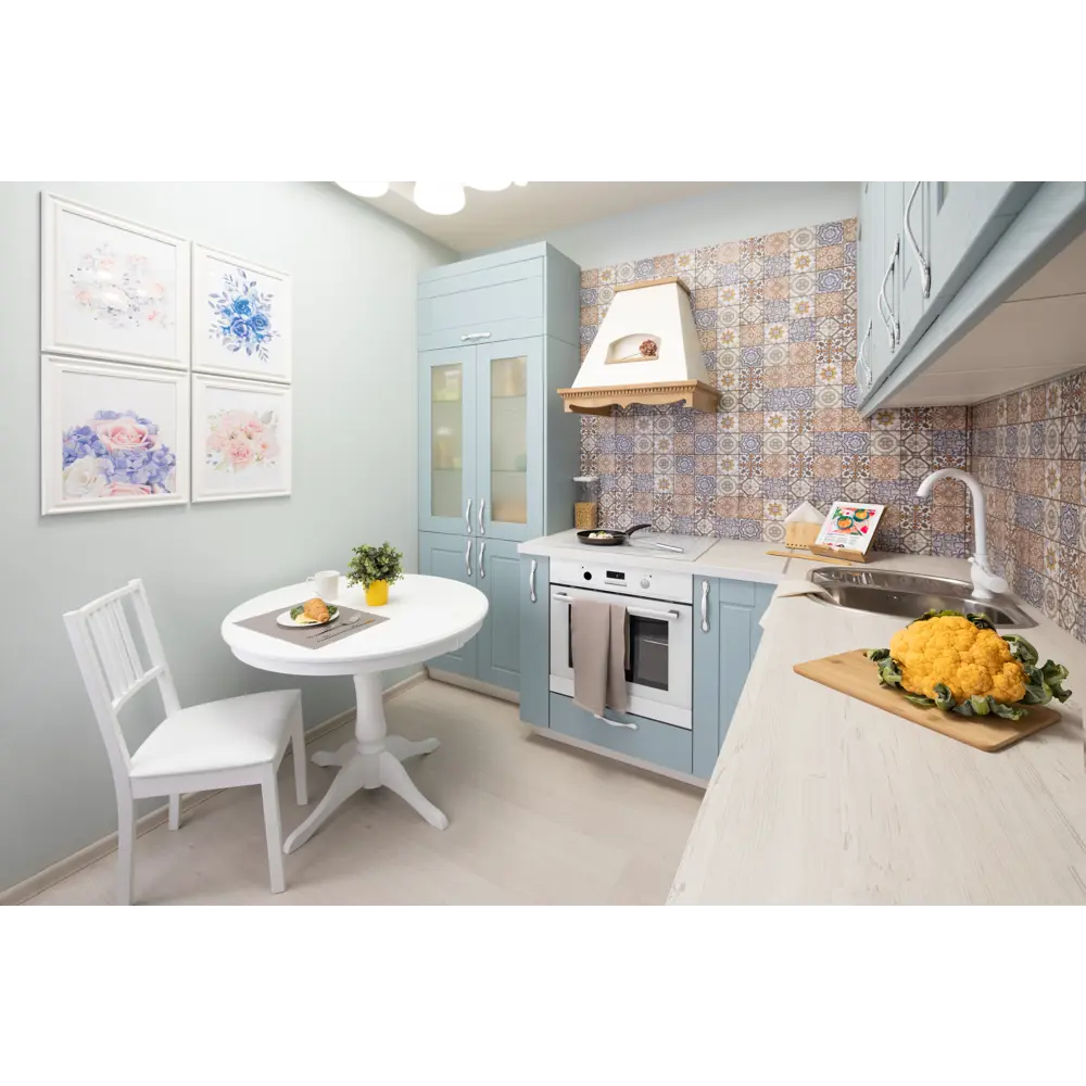 Фасад выдвижного ящика Томари 39.7x38.1см KONSENSA МДФ цвет голубой STLM-2074269 - Вид №9