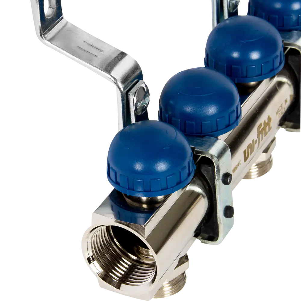 Коллекторная группа Uni-Fitt со встроенными расходомерами 1"х3/4" 4 выхода 440E4304 STLM-2007836 - Вид №4