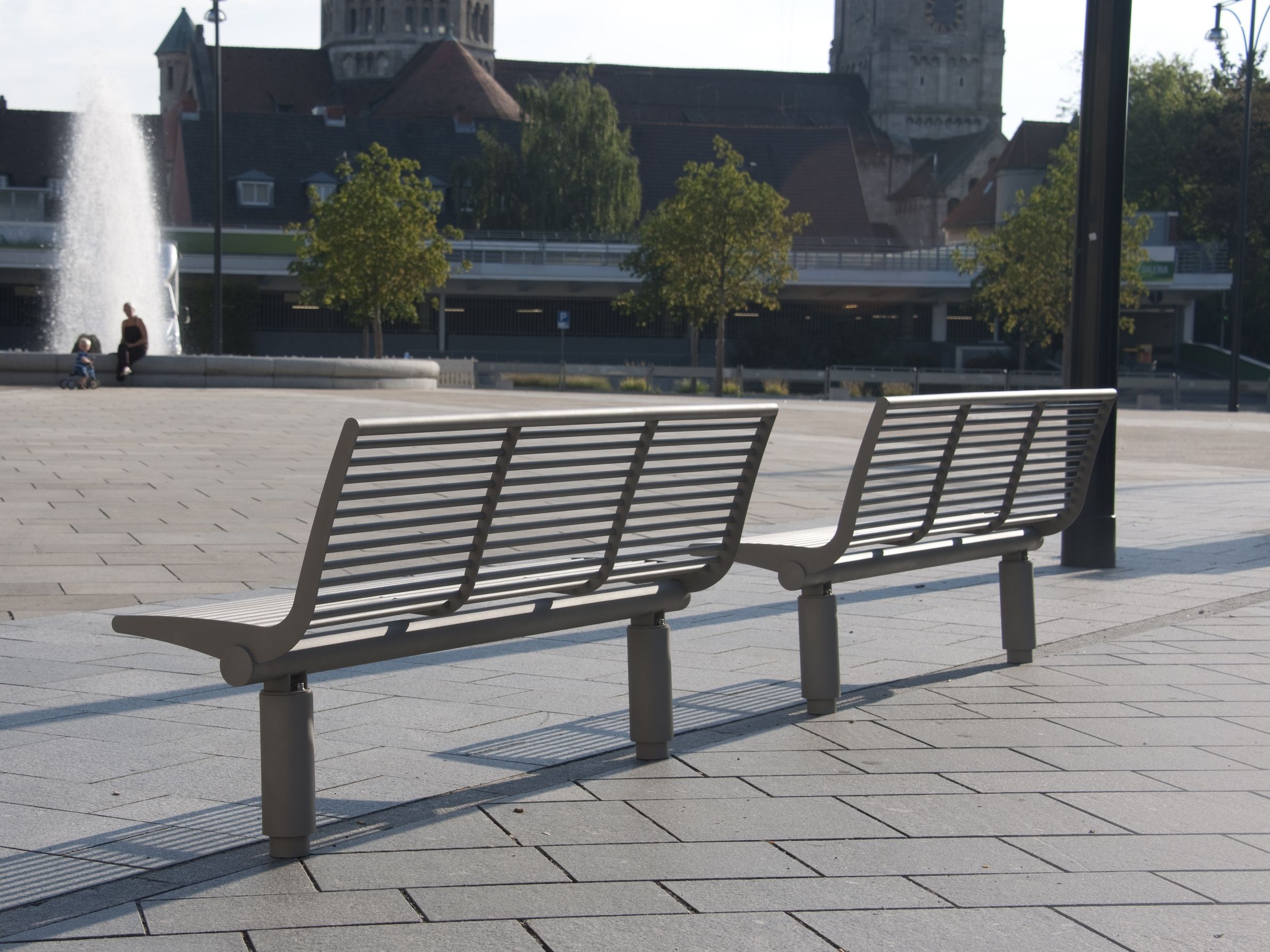 Скамья из нержавеющей стали со спинкой BENKERT BANKE Siardo ARCH-00099978 - Вид №1