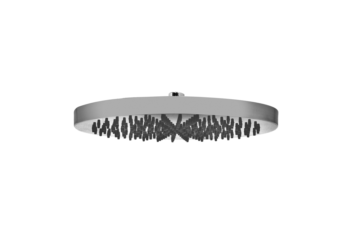 K073  Многофункциональный верхний душкруглая Ø 30 см настенный ограничитель потока воды до 14 л/мин при 3 бар система от известкового налета впуск 1/2'' обратный клапан Функции: Двойной дождь с 240 противоизвестковыми форсунками N.B. Условия, необходимые Fantini Rubinetti Acquafit