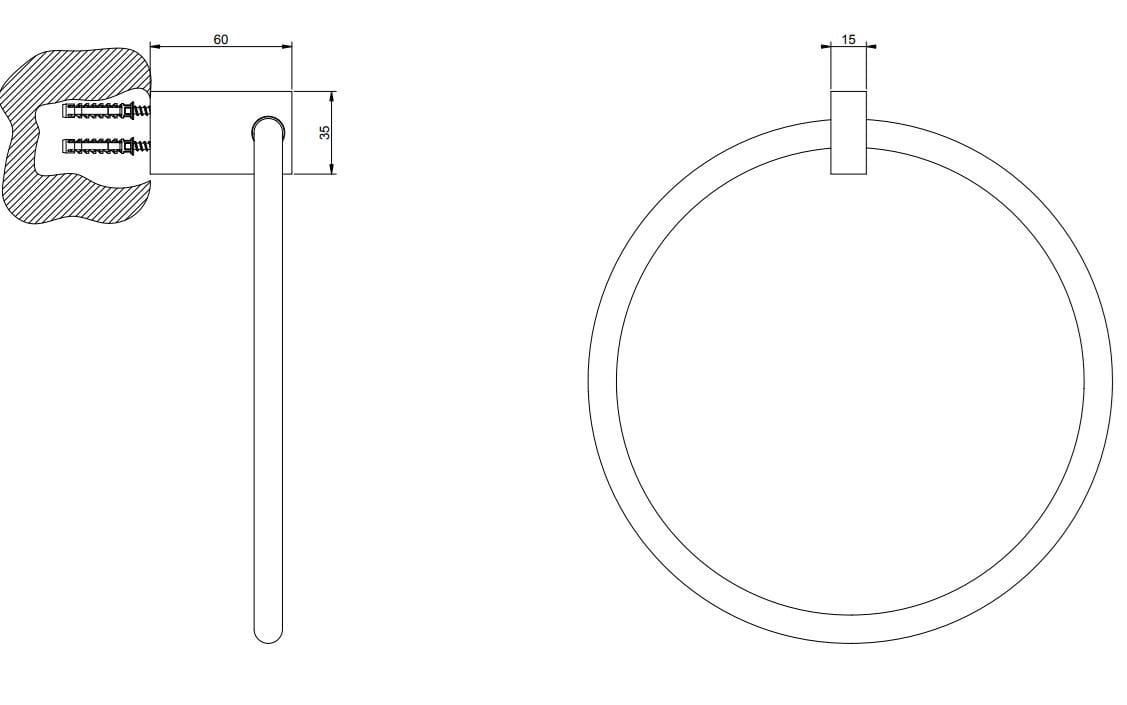 Держатель для полотенец из латуни Gessi прямоугольник ARCH-00132472 - Вид №2