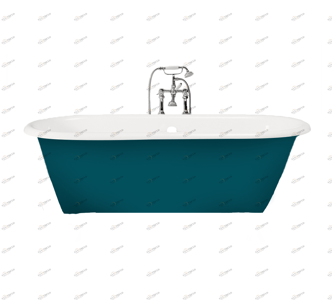 Gentry Home Bexley Cast iron bathtubs with feet Ral 5009 GH101029 