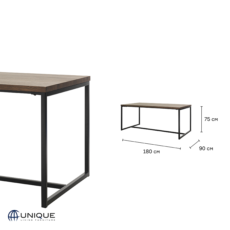 40793020 Стол , rivoli, 180х90х75 см Unique Furniture  - Вид №6
