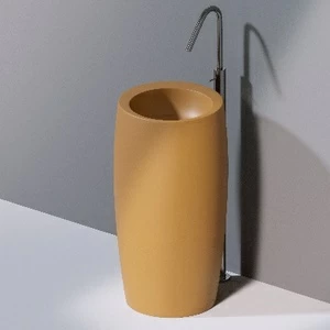 L100T0R0VT.133 Напольная раковина круглая A. e T. Italia SPOT Коричневый матовый