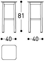 Varaschin Высокий табурет с подставкой для ног System 244sg - Вид №3