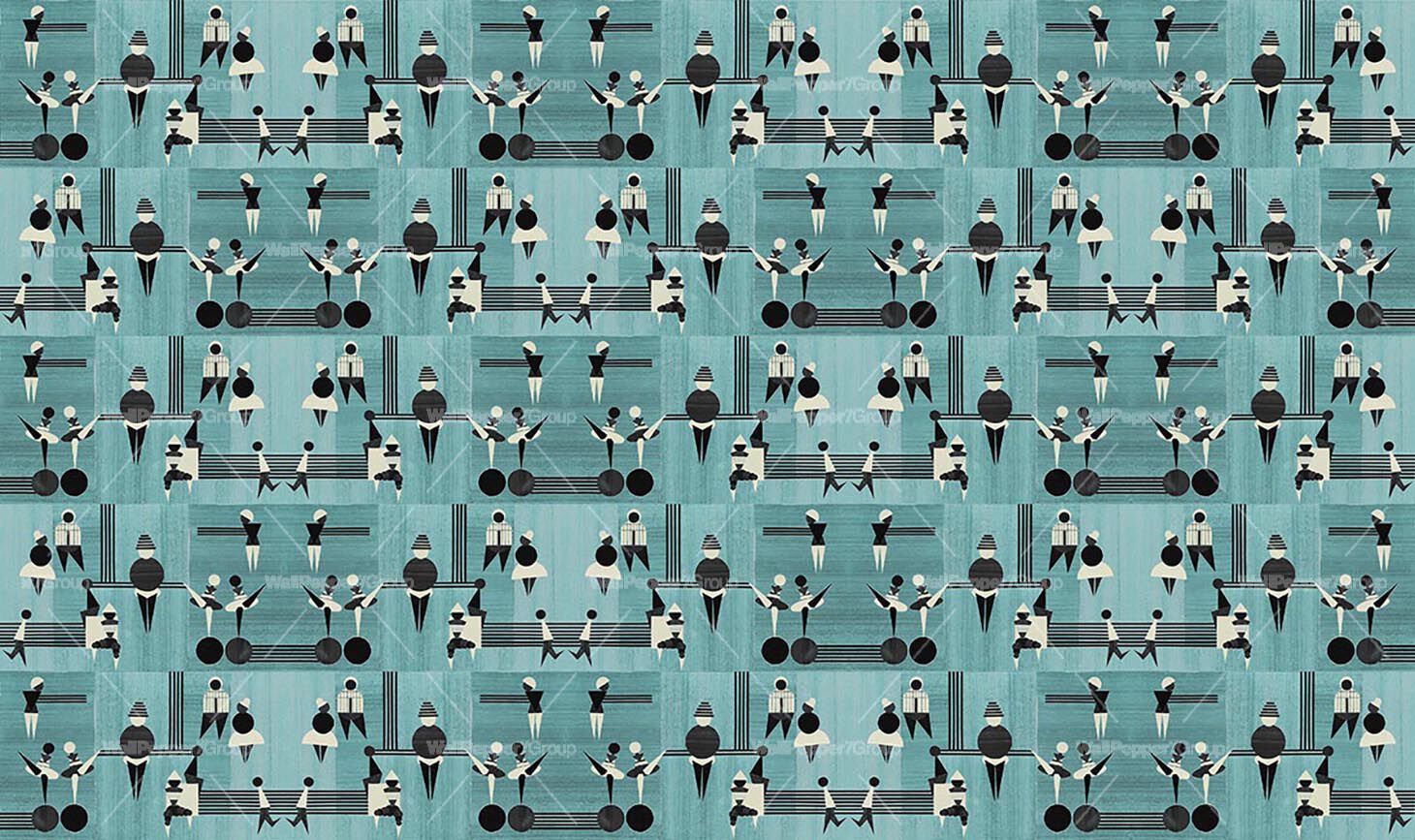 Геометрические обои ПВХ бесплатно, экологически чистые, моющиеся WallPepper DAS BALLET ARCH-00126929 - Вид №4