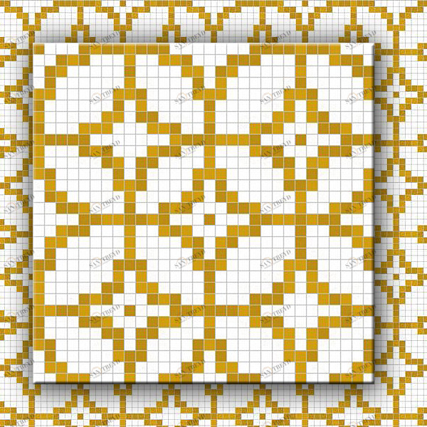 МОЗАИКА ИЗ СТЕКЛА D-05 GM WHITE&YELLOW ALMA ПАННО 20 D05GMWHITEYELLOW