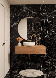 TORINO BLACK — Элегантность черного мрамора HG2007-A Arcadia Ceramica