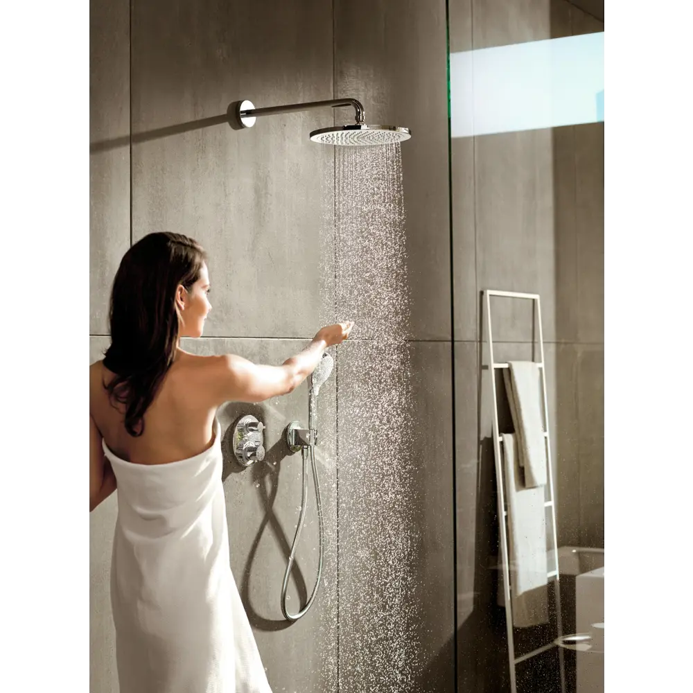 Подключение для шланга душевого Hansgrohe Fixfit Porter с держателем цвет хром STLM-2123433 - Вид №2
