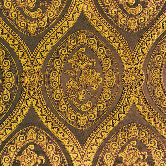 COLORISTICA Ткань мебельная  Жаккард  SALEBakus Желтый / коричневый Bakus P6669 col.33701 - Вид №1