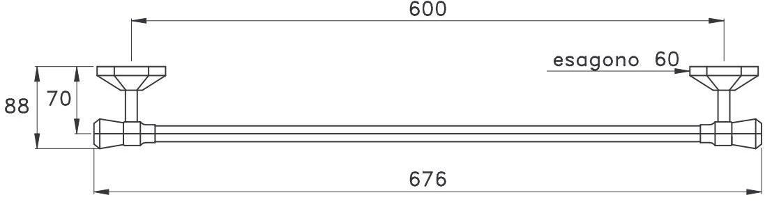 RUBINETTERIE STELLA Держатель для полотенец Eccelsa sun-id-1415236 - Вид №3