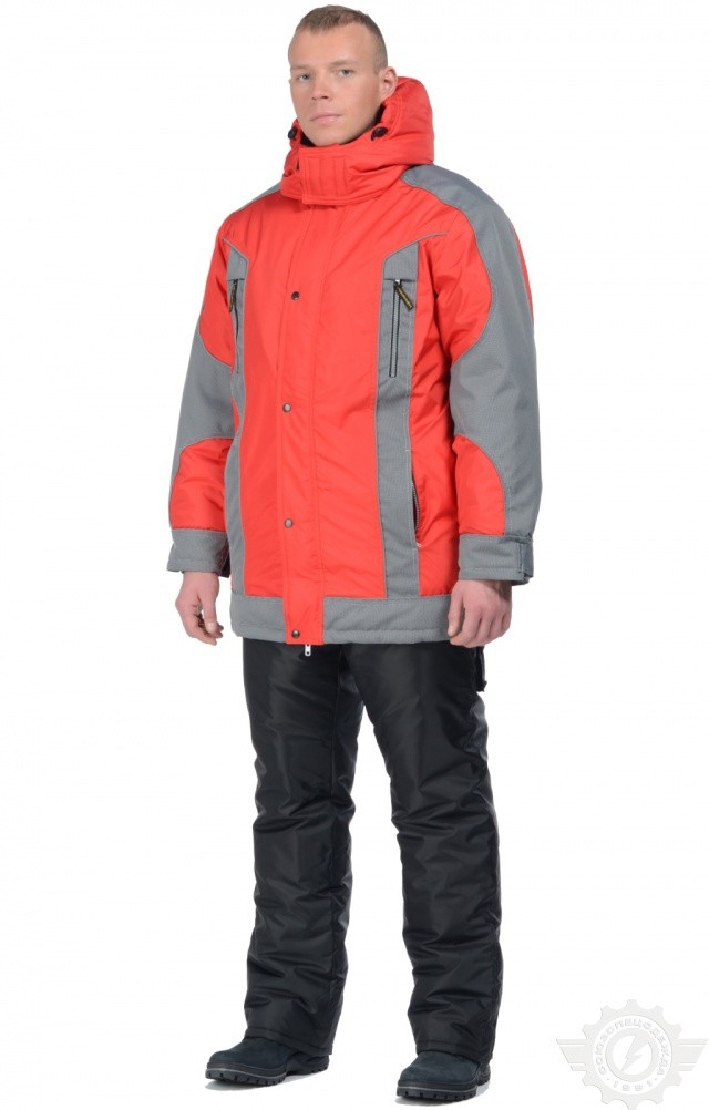 63119 Куртка "Ультра" зимняя красная  Зимняя спецодежда  размер 56-58/170-176  - Вид №8