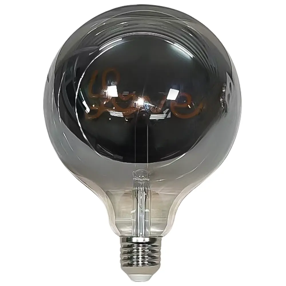 Декоративная филаментная лампа Voltega Love G125 дымчатая 4Вт E27 89345989 STLM-0905440