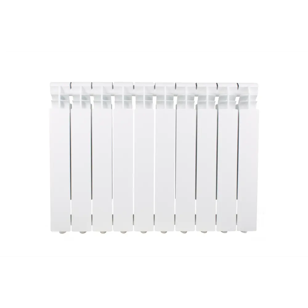 Радиатор секционный Equation Aluminium 500/96 10 секций боковое подключение алюминий белый STLM-2094758 - Вид №5