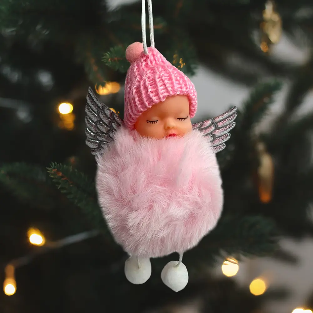 89381633 Украшение елочное «Ангел», 14.5x8.5 см, цвет розовый STLM-1484534 Santreyd 