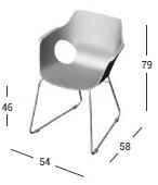 AP Factor Стул на санях из дерева с подлокотниками sun-id-1439898 - Вид №4