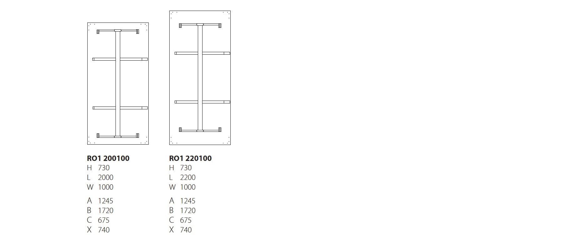 Прямоугольный стол из шпона с колесами Karl Andersson ROLLO ARCH-00129752 - Вид №11