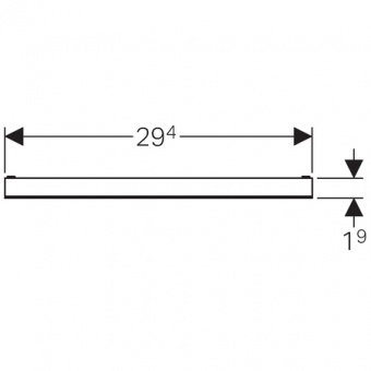 Geberit 154.338.00.1 Декоративный элемент для душевого трапа, под плитку Santreyd  - Вид №1