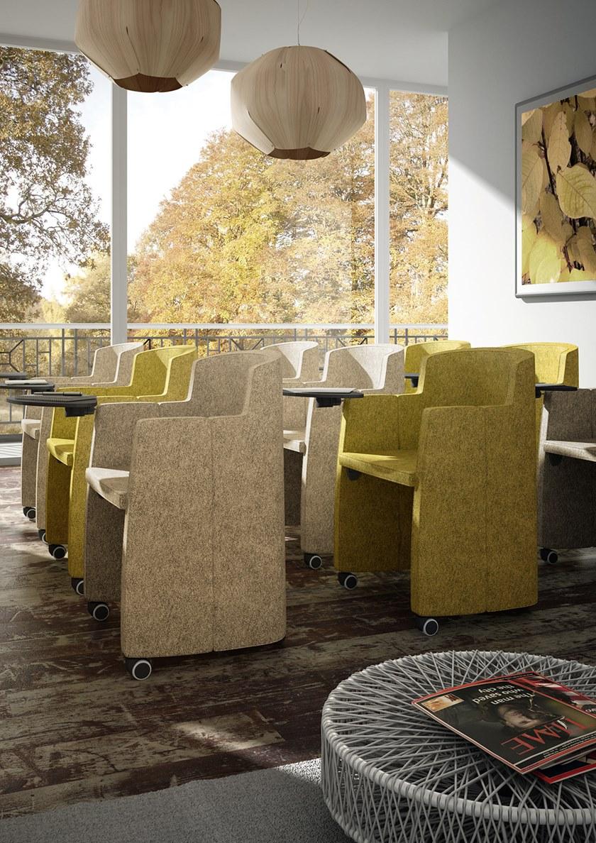 Leyform Складное кресло для конференций из ткани с подлокотниками  1710  - Вид №3