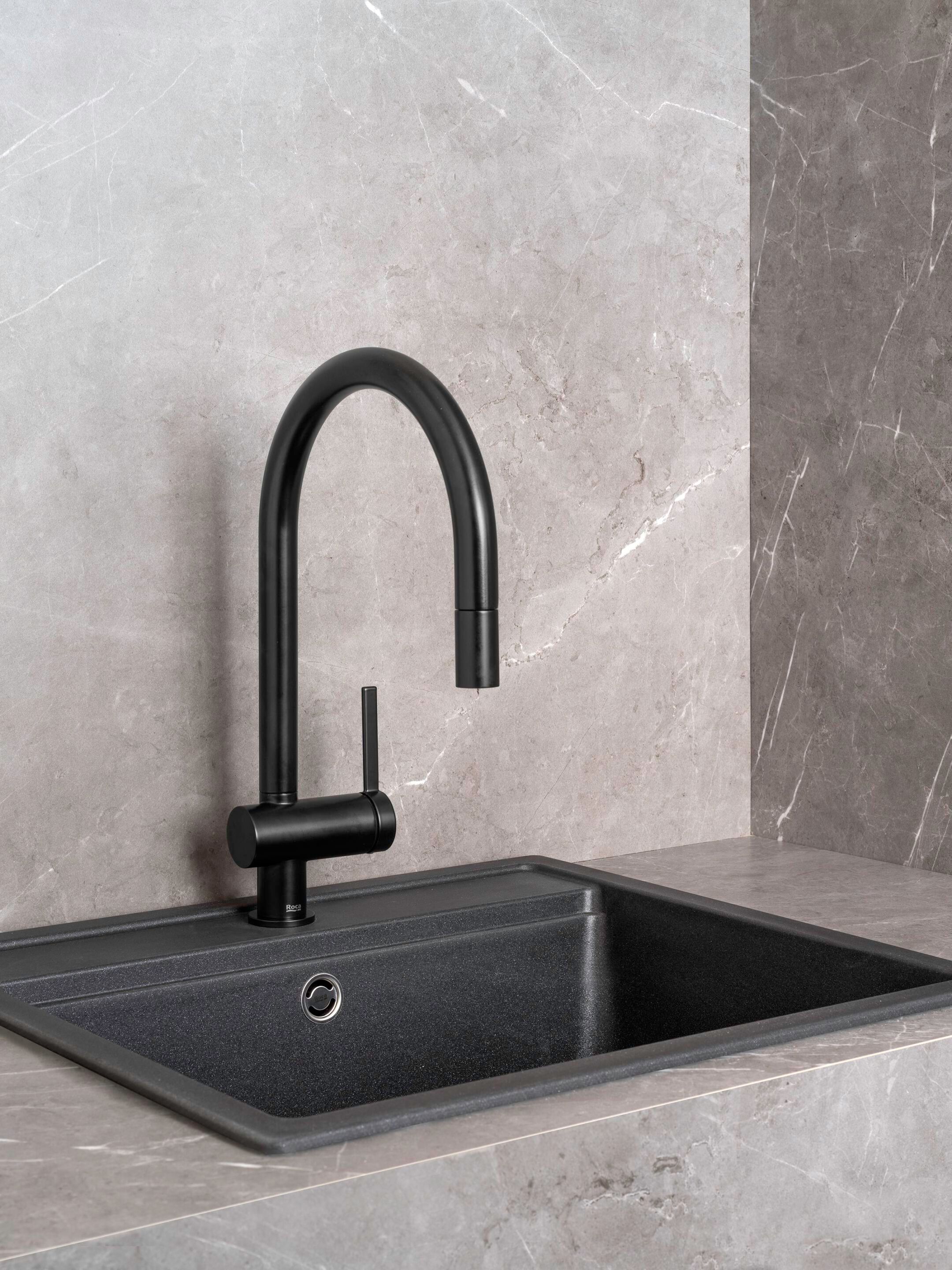 Смеситель для кухни на столешнице со съемным ручным душем Roca Ona ARCH-00052145 - Вид №1