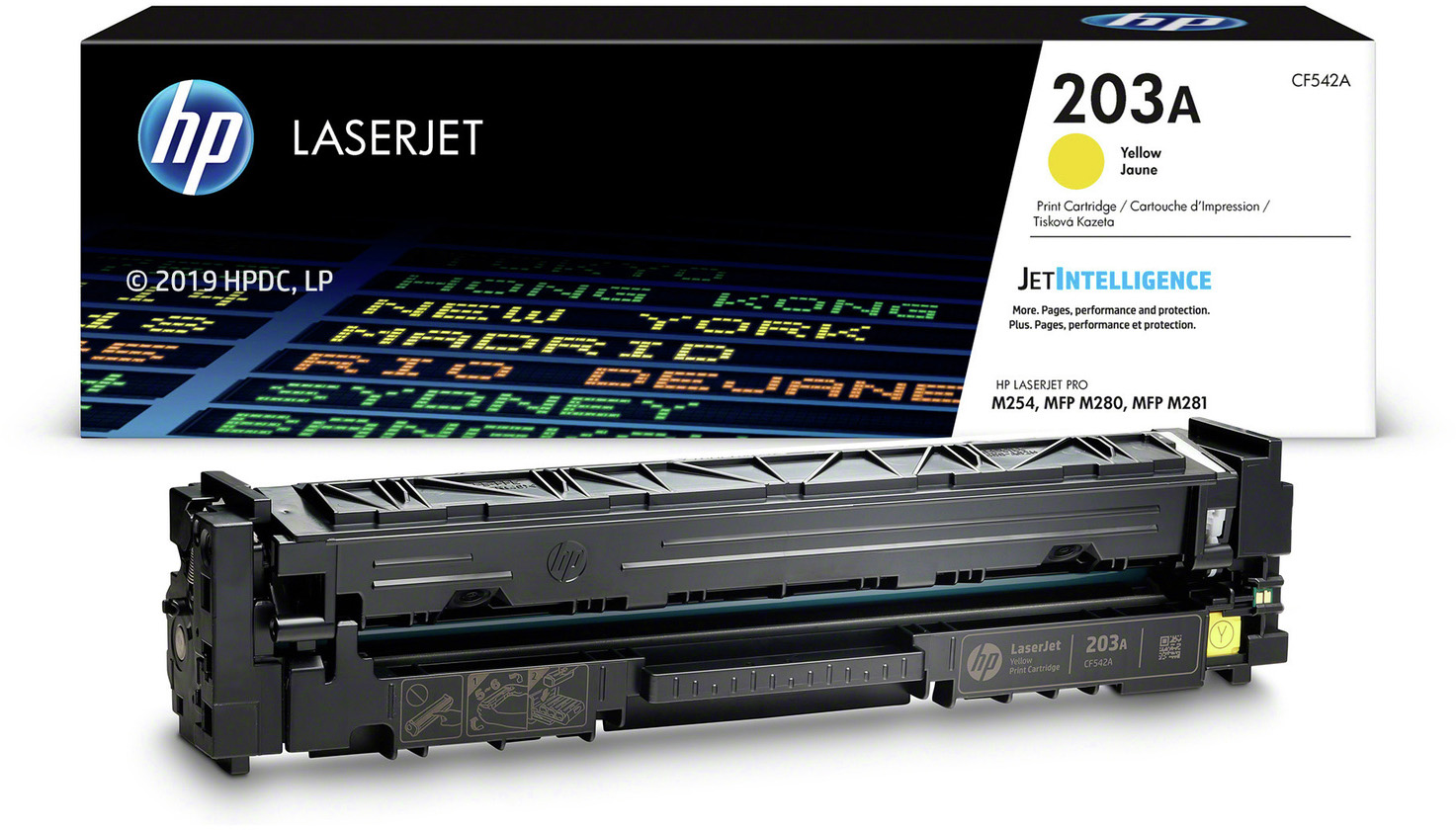 CF542A 203a original yellow laserjet toner cartridge HP Santreyd  - Вид №3