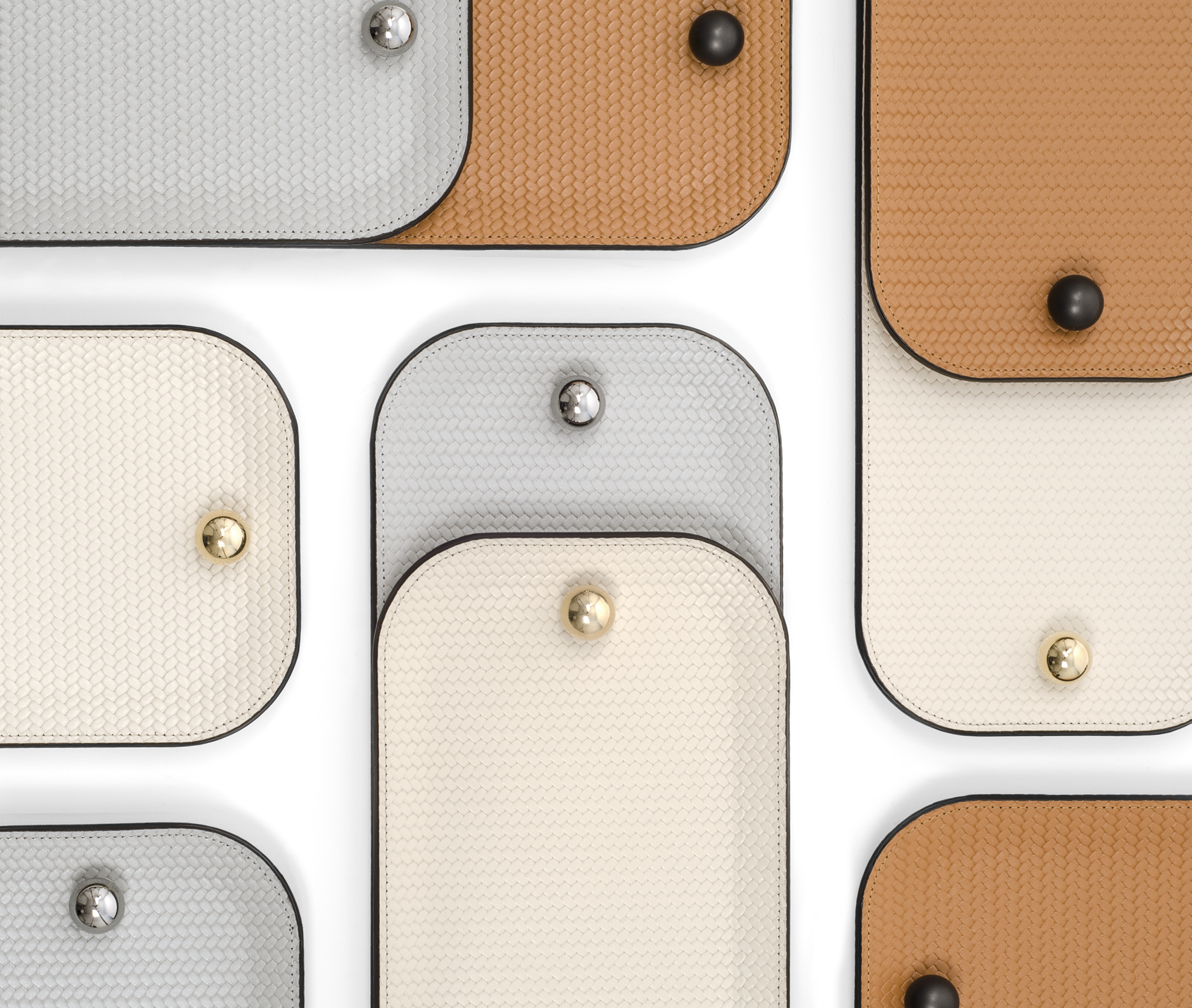 Поднос Олимпия - 36X15 см/металл-хром/тканая кожа_верблюжья Pinetti 00.1631.061.011 - Вид №6