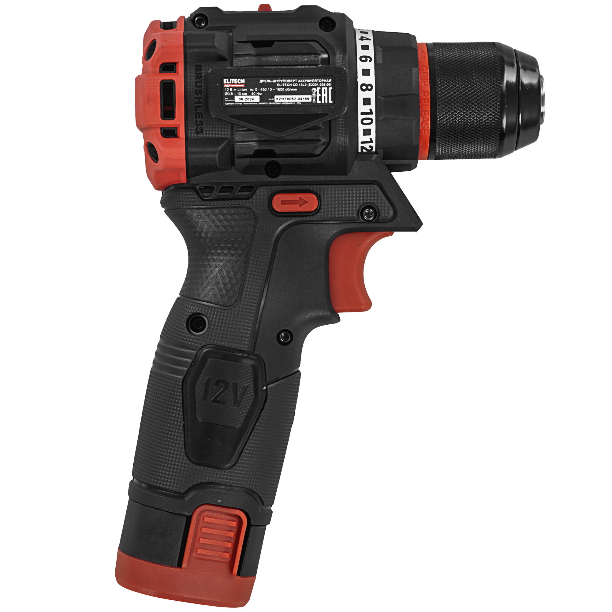 Дрель-шуруповерт Elitech HD CD 12L2 5495636 STDN-0106394 - Вид №2