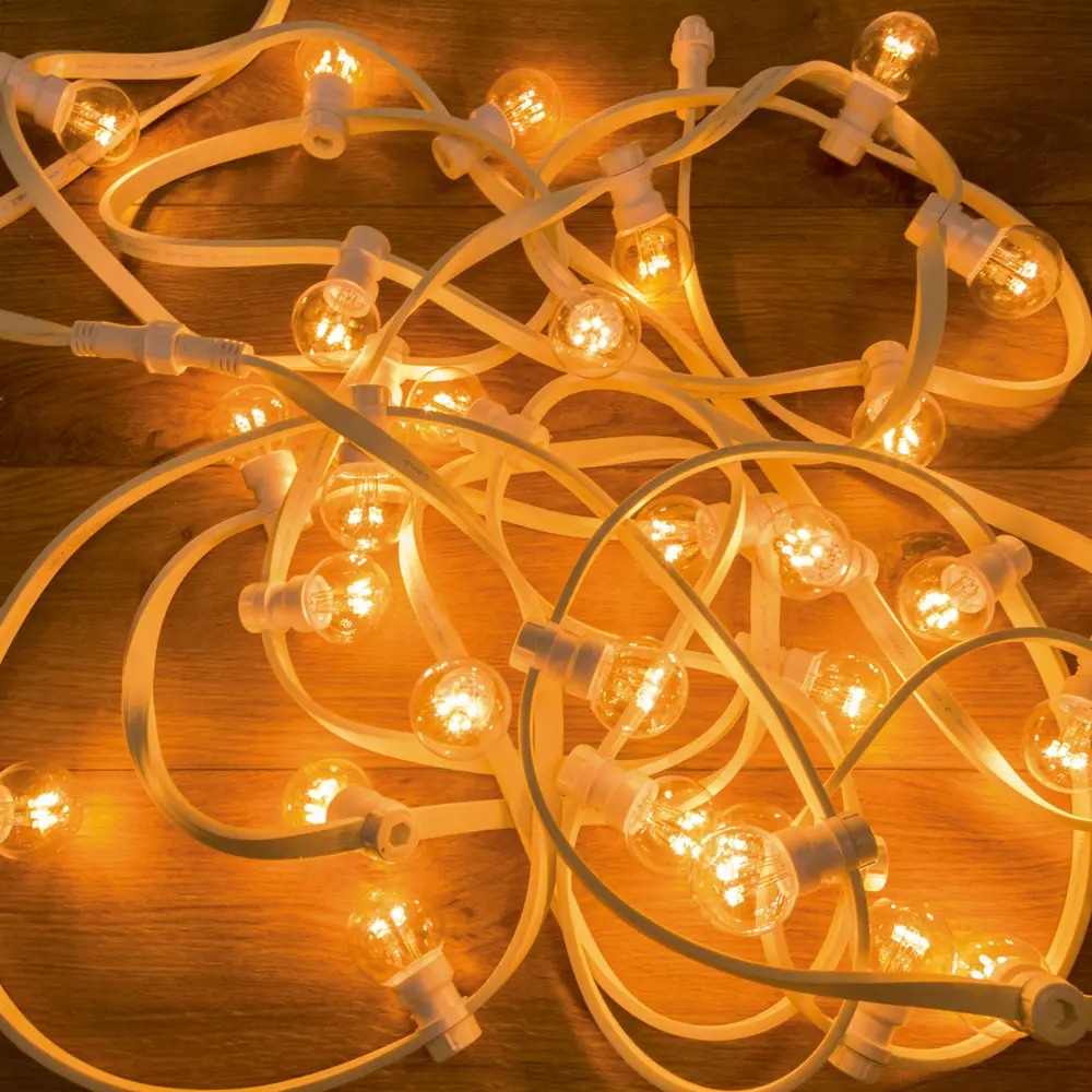 Гирлянда белт-лайт из лампочек Neon-Night Belt Light 10 м 30 ламп цвет теплый белый 86263775 STLM-2026374 Santreyd 
