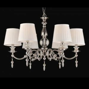 Люстра дизайнерская Out матовый никель, белая 31706/C NEWPORT ДИЗАЙНЕРСКИЕ 056490 Белый;серебро