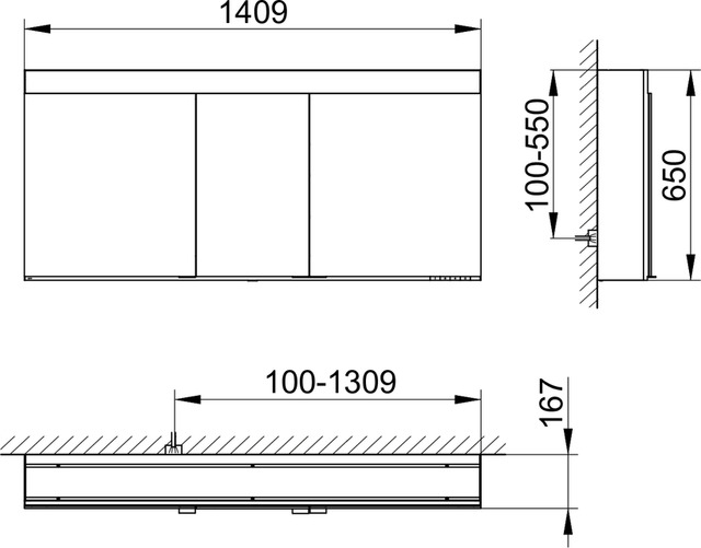 21523171301 Зеркальный шкаф KEUCO Edition 400 - Вид №2