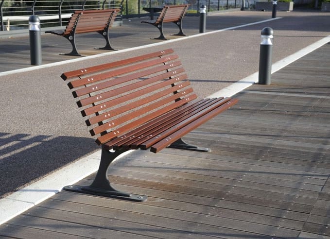 Деревянная скамья со спинкой Neri Gilia ARCH-00100315 - Вид №8