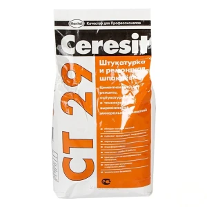 Штукатурка и ремонтная шпаклевка Ceresit CT29 5 кг