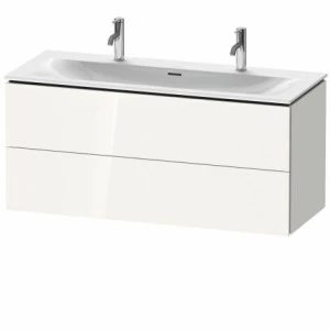LC630902222 Тумбочка подвесная L-Cube #LC6309 1220 x 481 мм Белый глянцевый декор