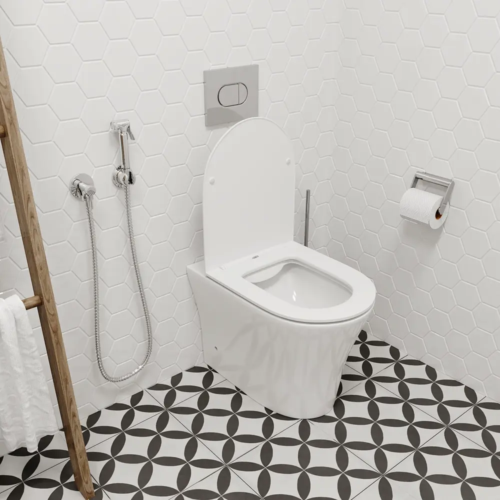 Чаша унитаза Adige F безободковый с сиденьем микролифт Santreyd CT8907 STLM-2011070 - Вид №6