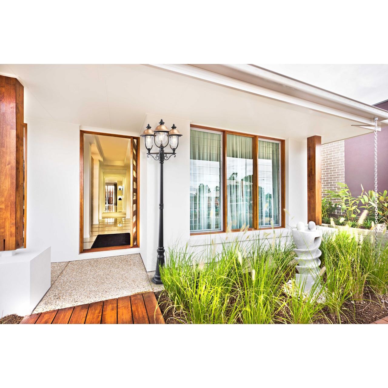 Садово-парковый светильник De Markt Дубай 805040702 DE MARKT ФОНАРЬ, ЭЛИТНЫЕ 268748 Черный  - Вид №1