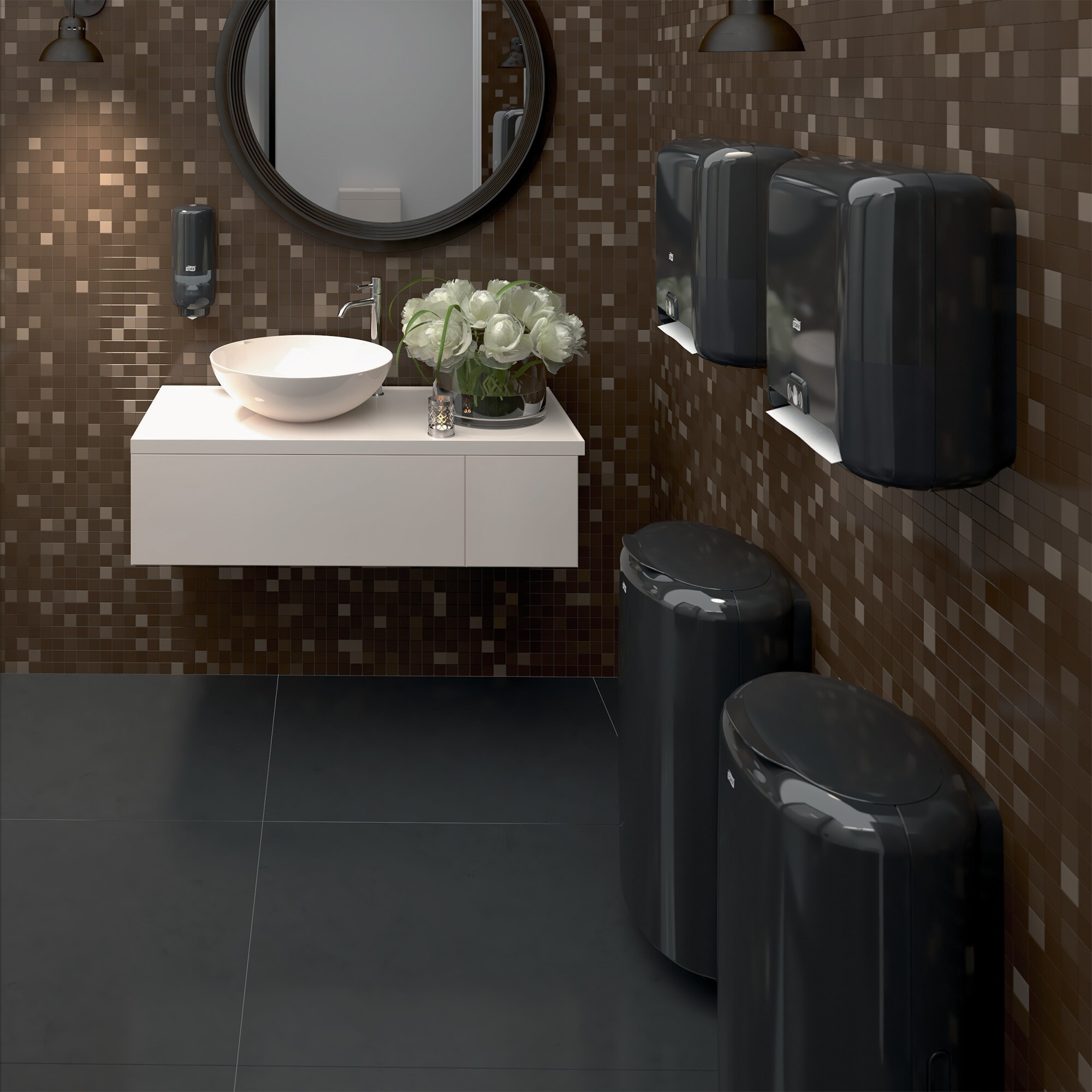 55110839 Диспенсер для полотенец Matic® с датчиком intuition™ черный Tork  - Вид №3