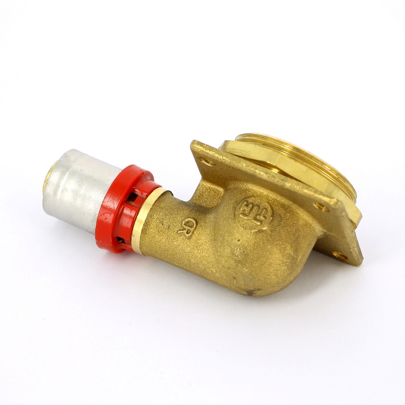 Водорозетка пресс-В с контргайкой 3/4" для стиральных машин и встраиваемых сливных бачков TIEMME 16x1/2" 1650175 - Вид №2